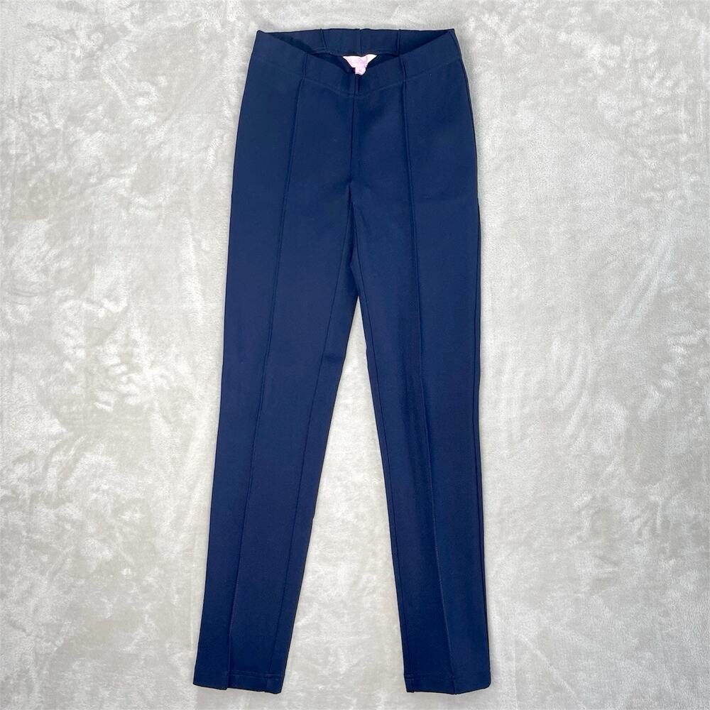 Lilly Pulitzer Kelly Ponte Travel Pant XS Midnight Navy Quiet Luxury Minimalist